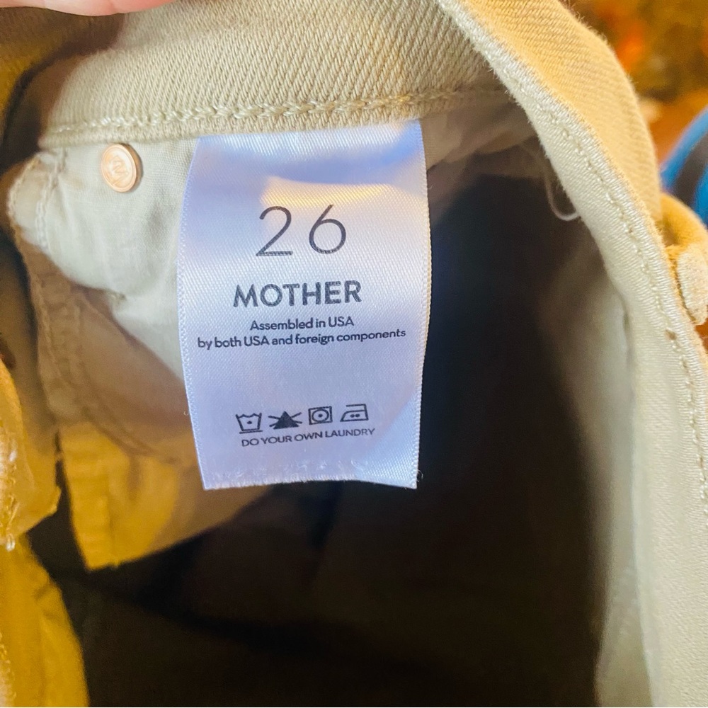 Mother Mid Rise Dazzler Ankle Fray Prairie Sand 26 - Picture 13 of 15